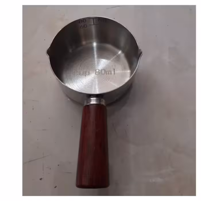 پیمانه استیل دسته چوبی 80 میل