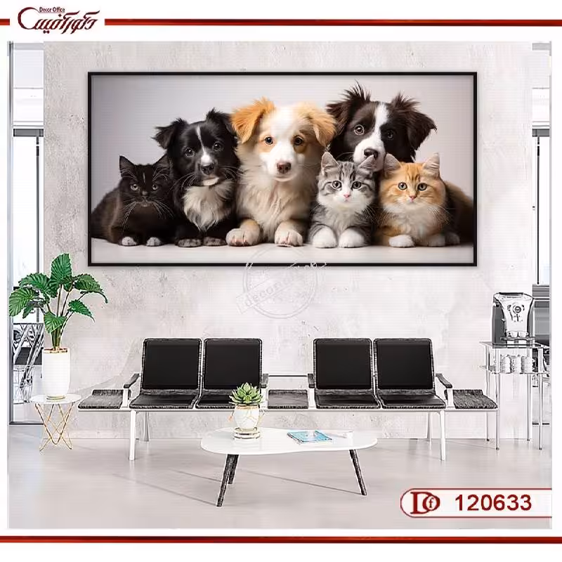 تابلو کلینیک حیوانات سگ و گربه E120633