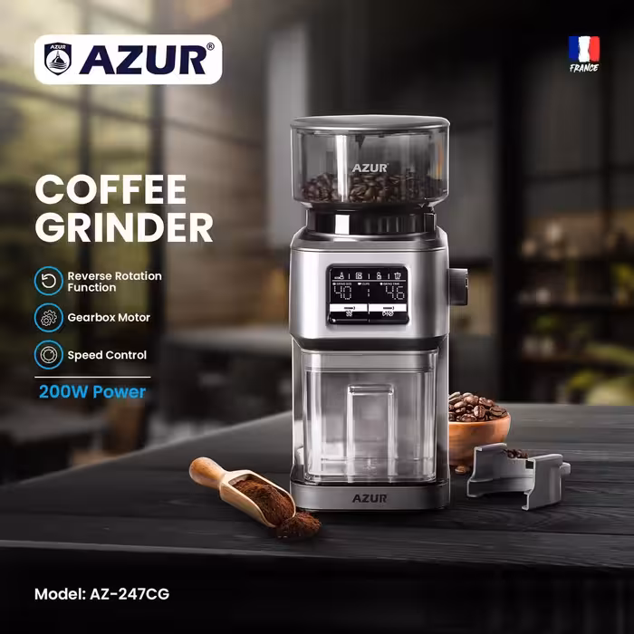 آسیاب قهوه فوق حرفه ایی آزور مدل AZ-247