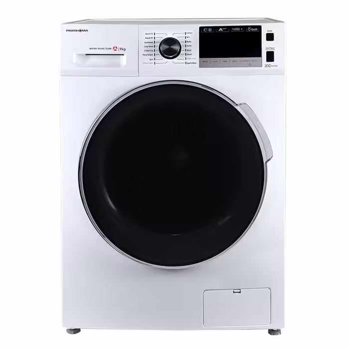 ماشین لباسشویی پاکشوما 9 کیلویی سفید مدل BWF-40103 WT