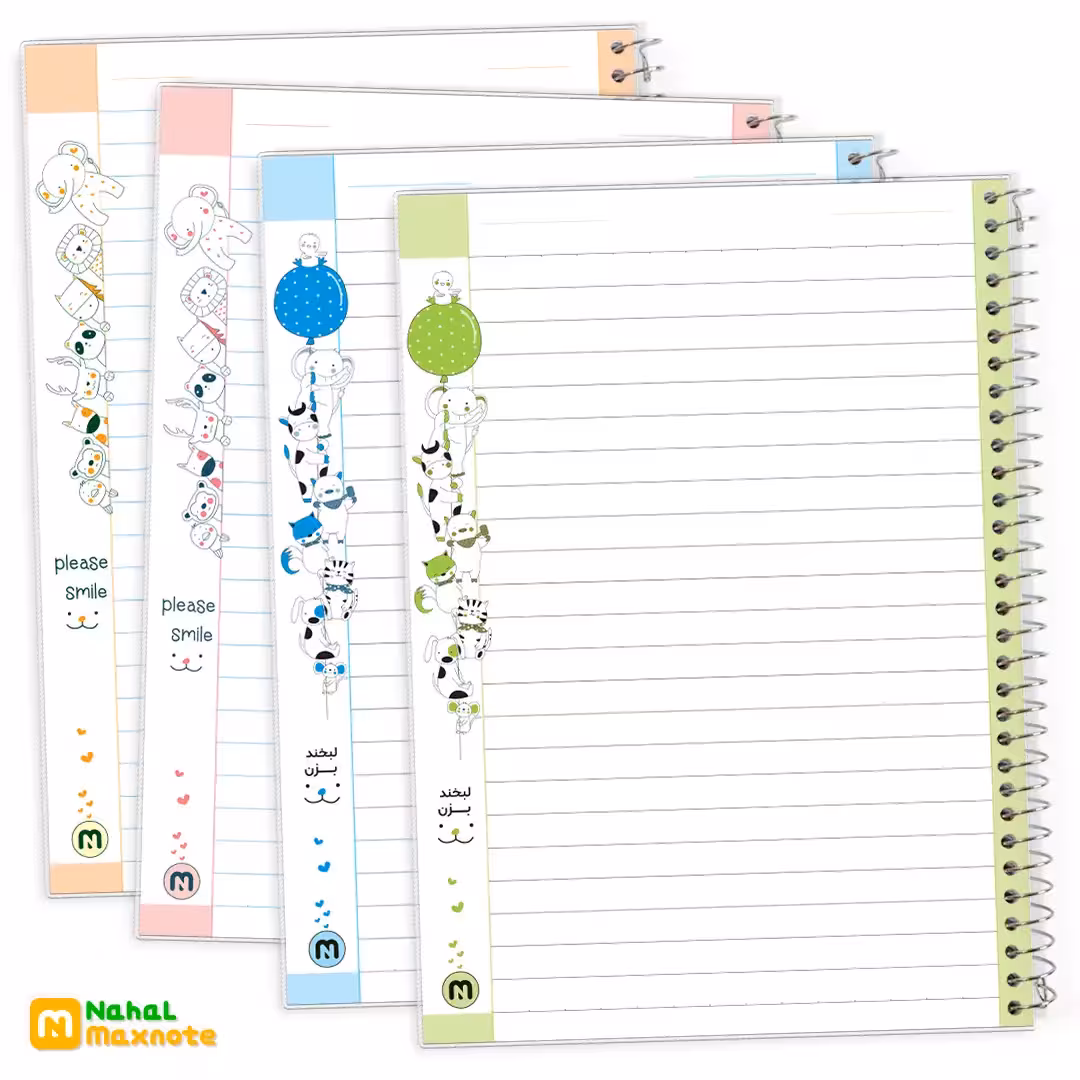 دفتر 40 برگ سیمی طلقی فانتزی کد 9414.طرح 16