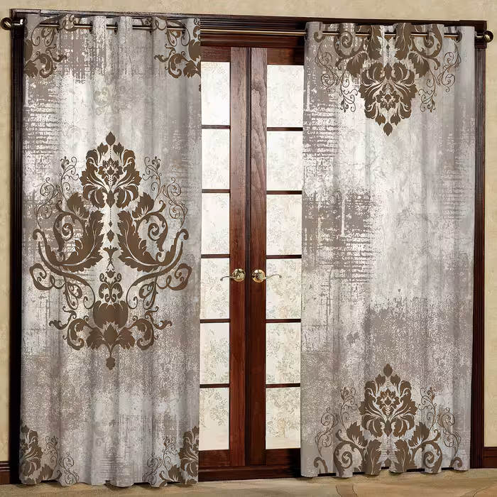 پرده مدل مخمل پانچی کد 4554 سایز 200x140 سانتی متر