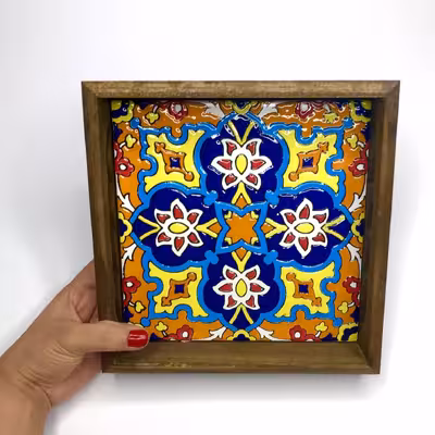 سینی کاشی کاری مدل a1