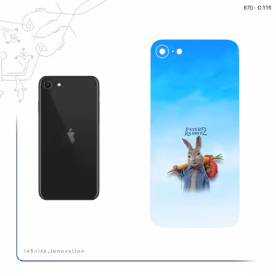 برچسب پوششی ماهوت مدل Peter Rabbit مناسب برای گوشی موبایل اپل iPhone SE 2022