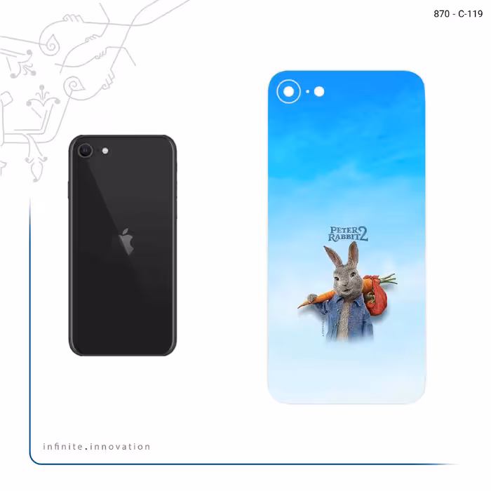 برچسب پوششی ماهوت مدل Peter Rabbit مناسب برای گوشی موبایل اپل iPhone SE 2022