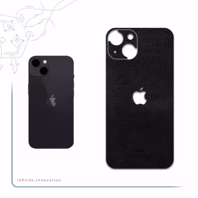 برچسب پوششی ماهوت مدل Black-Leather مناسب برای گوشی موبایل اپل iPhone 13