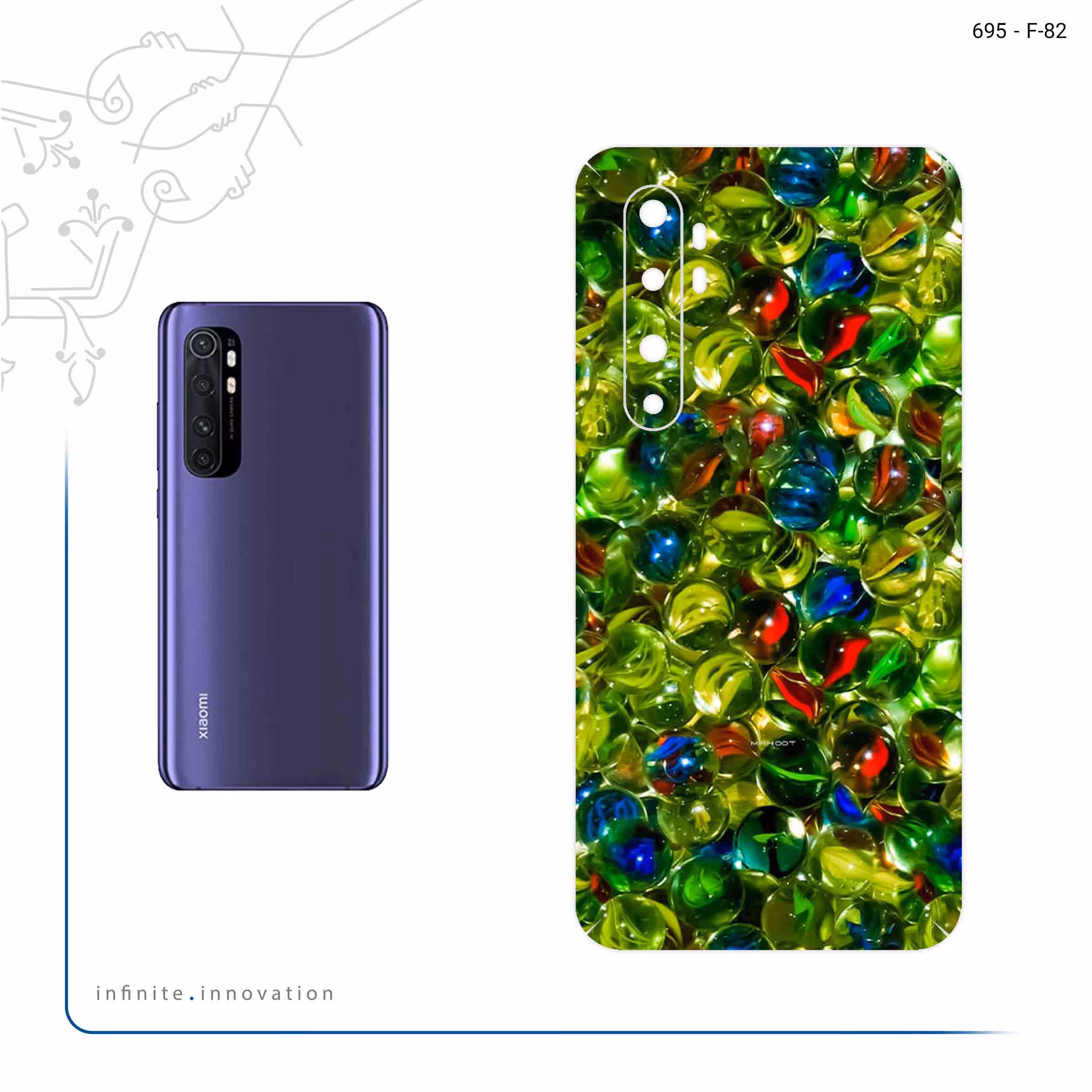 برچسب پوششی ماهوت مدل Marble Nostalgia مناسب برای گوشی موبایل شیائومی Mi Note 10 Lite