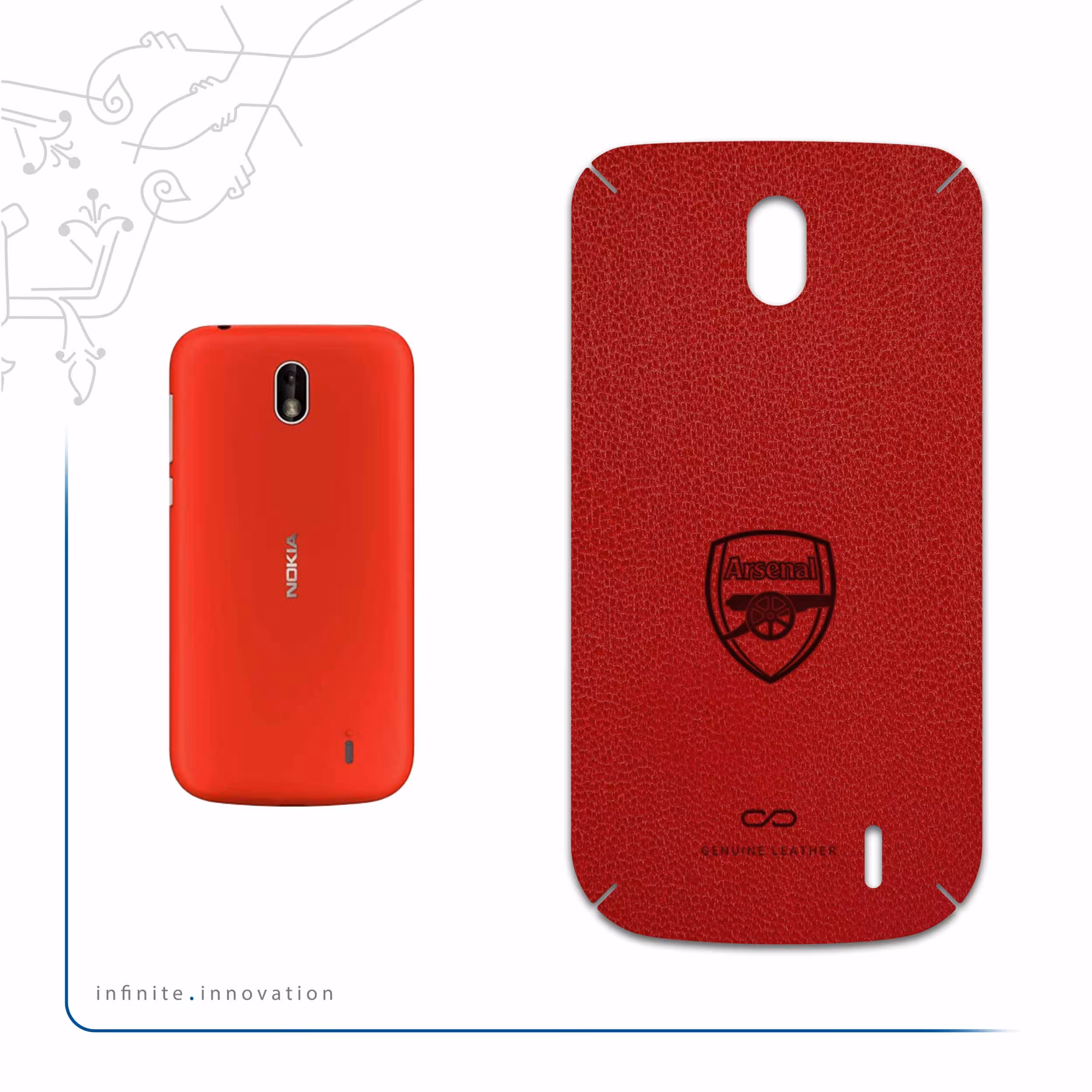 برچسب پوششی ماهوت مدل RL-ARSNL مناسب برای گوشی موبایل نوکیا 1