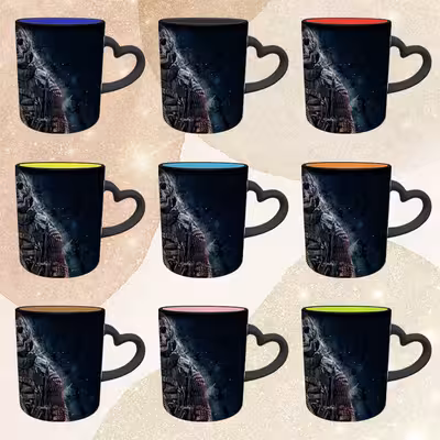 ماگ حرارتی مدل دسته قلبی طرح بازی کال آف دیوتی کد 27