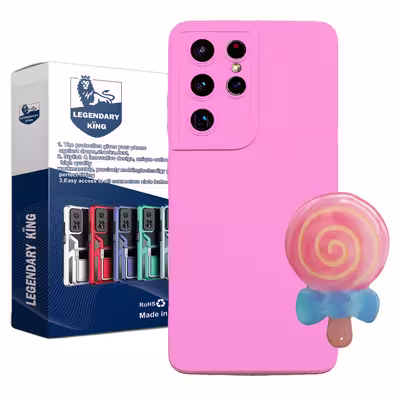 کاور لاین کینگ مدل Redabnabat مناسب برای گوشی موبایل سامسونگ Galaxy S21 Ultra به همراه پایه نگهدارنده