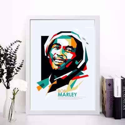 تابلو مدل Bob Marley باب مارلی کد m50132