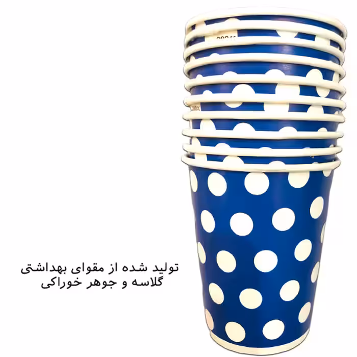 پیش دستی و لیوان یکبار مصرف مستر تم مدل خال خال پلاس بسته 20 عددی