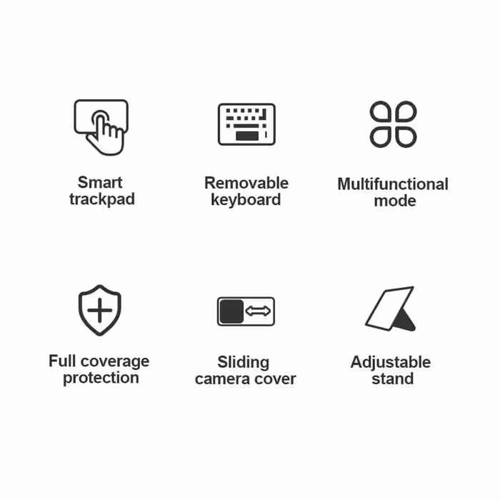 کیف کلاسوری کیبورد دار نیلکین مدل Bumper Combo Keyboard مناسب برای تبلت سامسونگ Galaxy Tab S8 Plus (S8 )/ S8 Plus 5G/ S7 FE/ S7 Plus