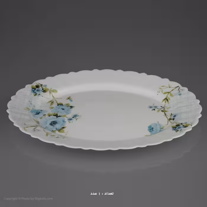 سرویس غذاخوری 25 پارچه آیروپال طرح گرد مدل سارا صورتی و آبی 