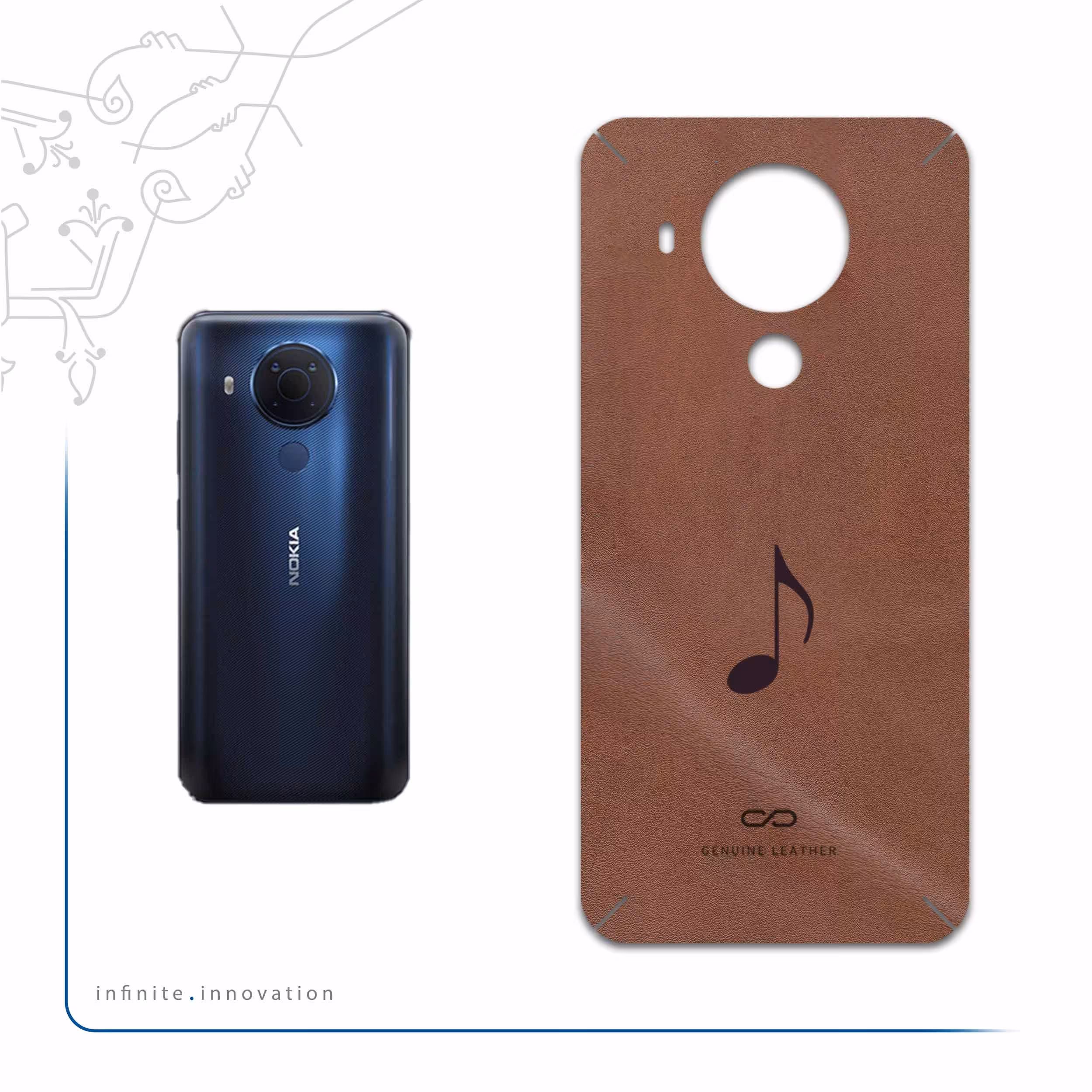 برچسب پوششی ماهوت مدل MNL-CHNG مناسب برای گوشی موبایل نوکیا 5.4