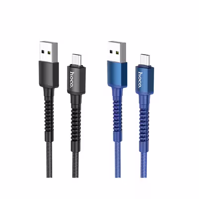 کابل تبدیل USB به MICROUSB هوکو مدل X71 ANTI BENDING طول 1 متر