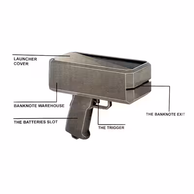 تفنگ اسباب بازی مدل پرتاب پول