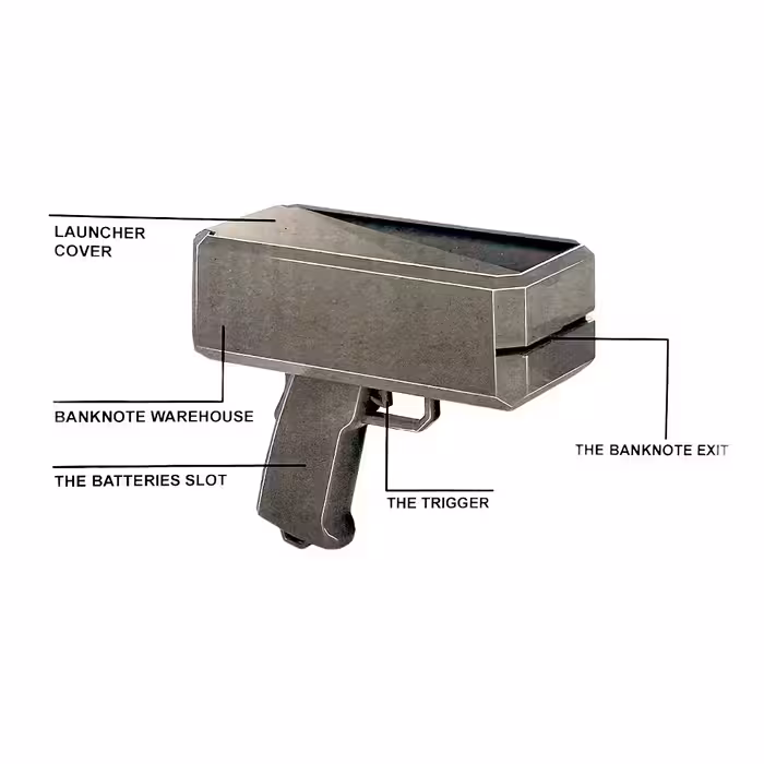 تفنگ اسباب بازی مدل پرتاب پول