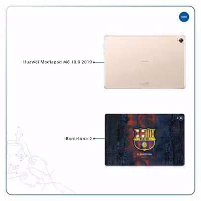 برچسب پوششی ماهوت مدل BARCELONA-2 مناسب برای تبلت هوآوی Mediapad M6 10.8 2019