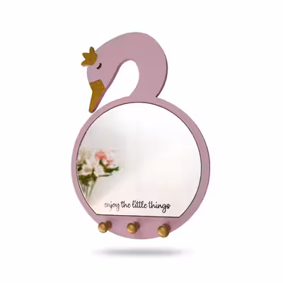 آینه دکوراتیو طرح قو مدل MKids57