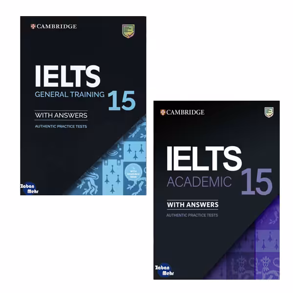 کتاب Cambridge IELTS 15 Academic_General اثر جمعی از نویسندگان انتشارات زبان مهر 2 جلدی