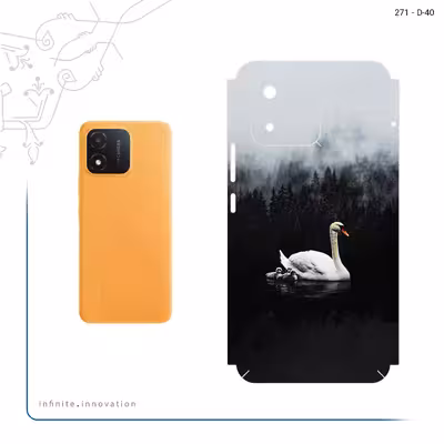 برچسب پوششی ماهوت مدل Swan_Lake مناسب برای گوشی موبایل آنر X5