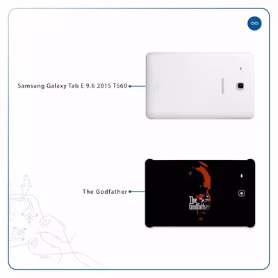 برچسب پوششی ماهوت مدل The Godfather مناسب برای تبلت سامسونگ Galaxy Tab E 9.6 2015 T560