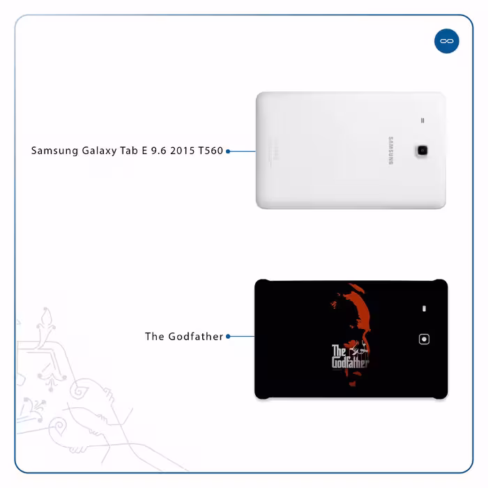 برچسب پوششی ماهوت مدل The Godfather مناسب برای تبلت سامسونگ Galaxy Tab E 9.6 2015 T560