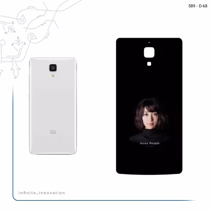 برچسب پوششی ماهوت مدل Portrait of an Asian Woman مناسب برای گوشی موبایل شیائومی Mi 4