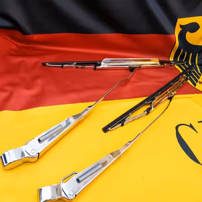 تیغه و بازویی برف پاک کن خودرو مدل استیل کد DOUL-ST مناسب برای پژو 405 بسته 4 عددی