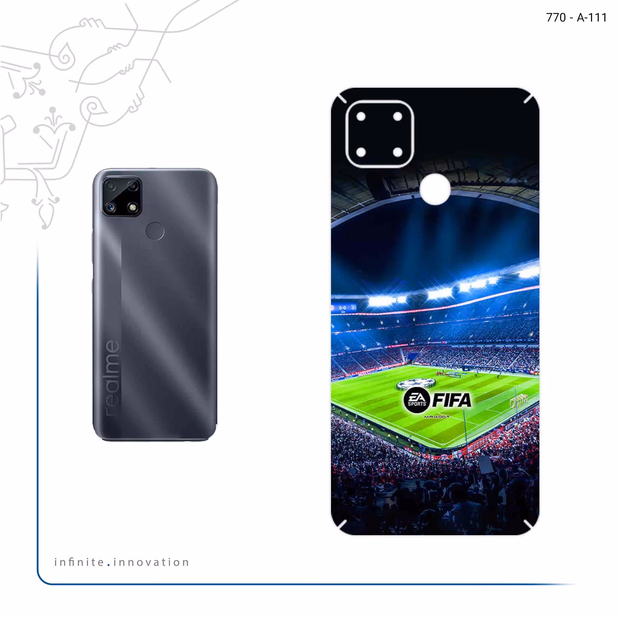 برچسب پوششی ماهوت مدل FIFA Soccer Game Series مناسب برای گوشی موبایل ریلمی C25s