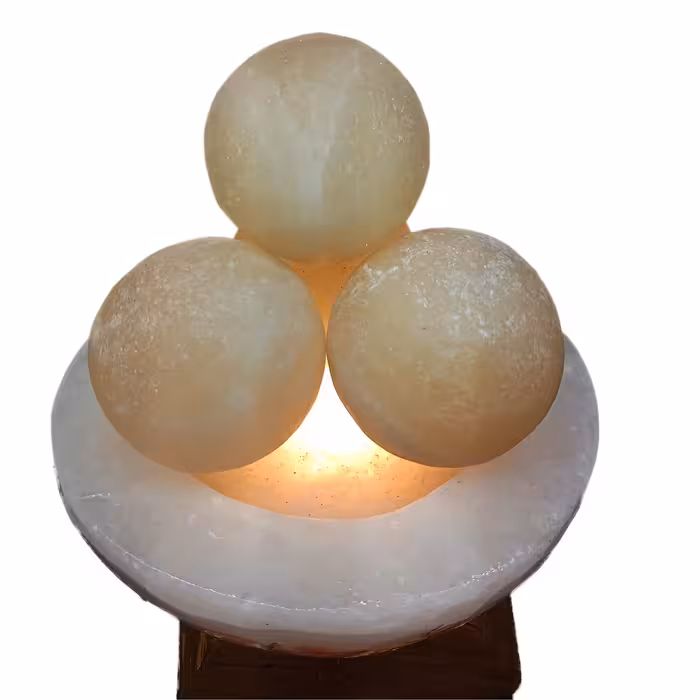 آباژور سنگ نمک طرح کاسه کد 53