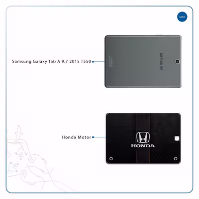 برچسب پوششی ماهوت مدل Honda Motor مناسب برای تبلت سامسونگ Galaxy Tab A 9.7 2015 T550