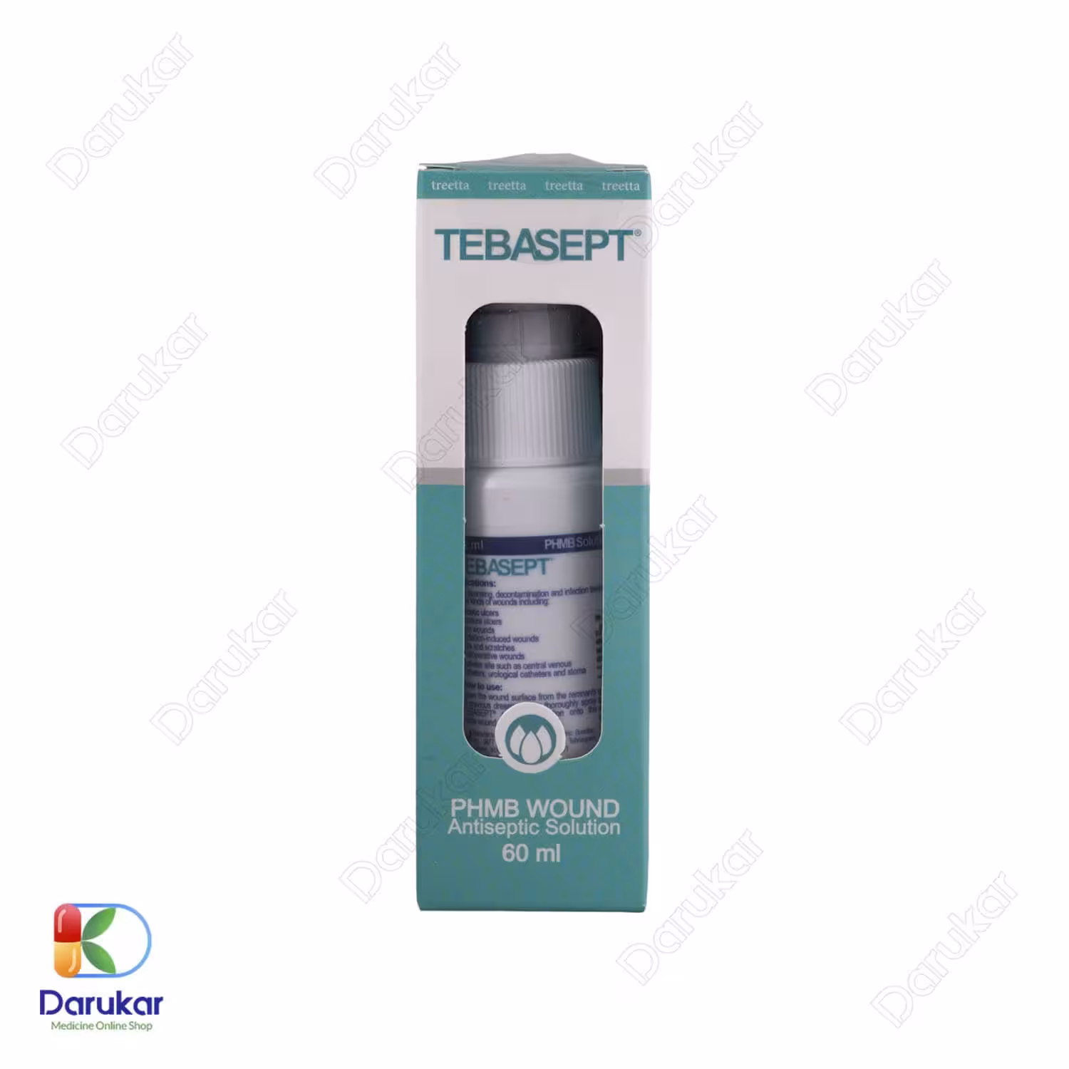 محلول آنتی سپتیک زخم طباسپت تریتا