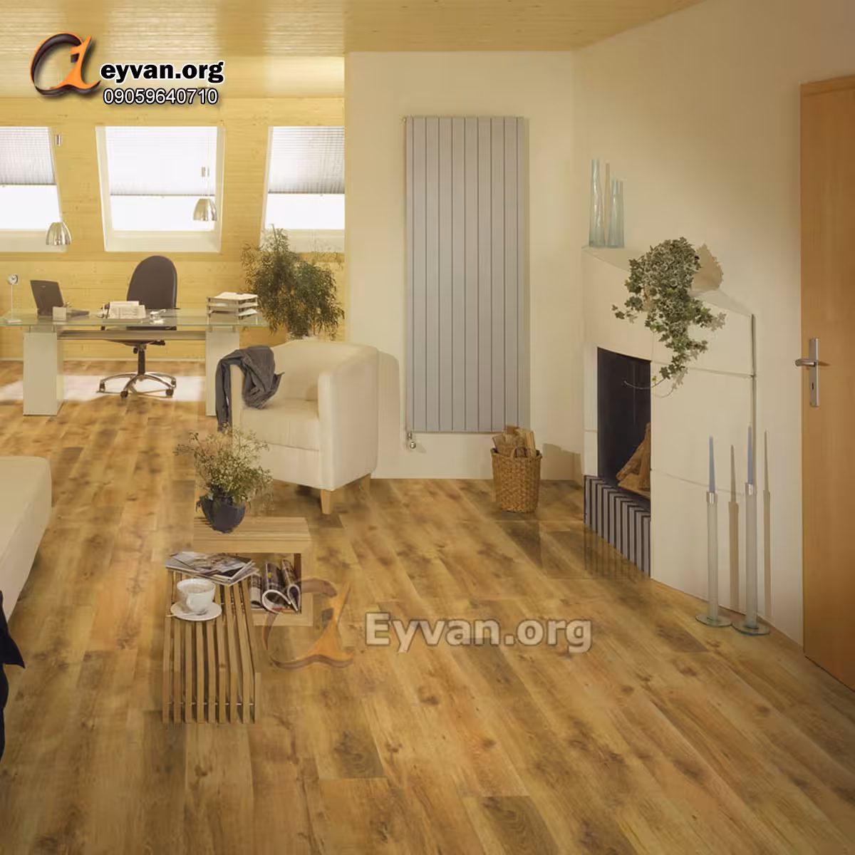 پارکت لمینت رنگ چوب سپیدار کد 865
