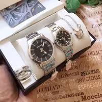 ست کامل ساعت و گردنبند عشق و حلقه زنانه مردانه