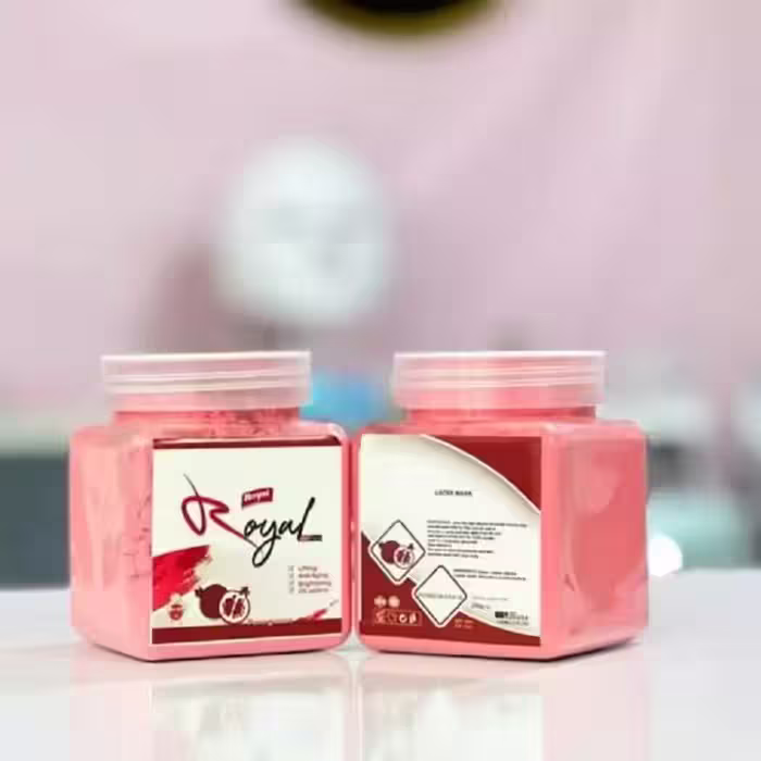 ماسک لاتکسی سفید کننده پوست عصاره انار  250 گرمی برند رویال ROYAL