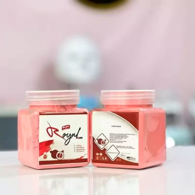 ماسک لاتکسی سفید کننده پوست عصاره انار  250 گرمی برند رویال ROYAL