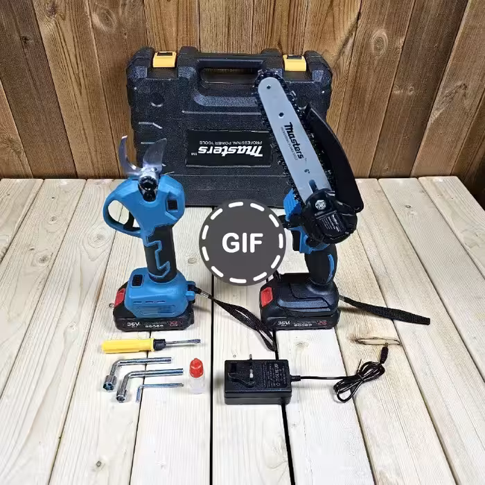 مجموعه دو عددی قیچی شارژی و اره شارژی 15 سانت مستر مدل 2in1