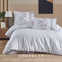 روتختی هتلی سفید طرح‌دار کاوری مدل Suave