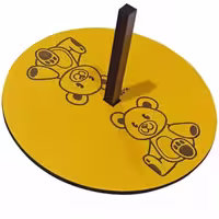 فرفره چوبی با طرح حکاکی شده خرس کد k-55