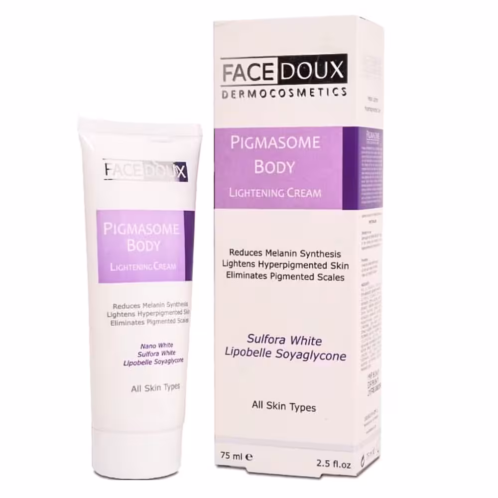 کرم روشن کننده بدن پیگمازوم فیس دوکس 75 میلی لیتر