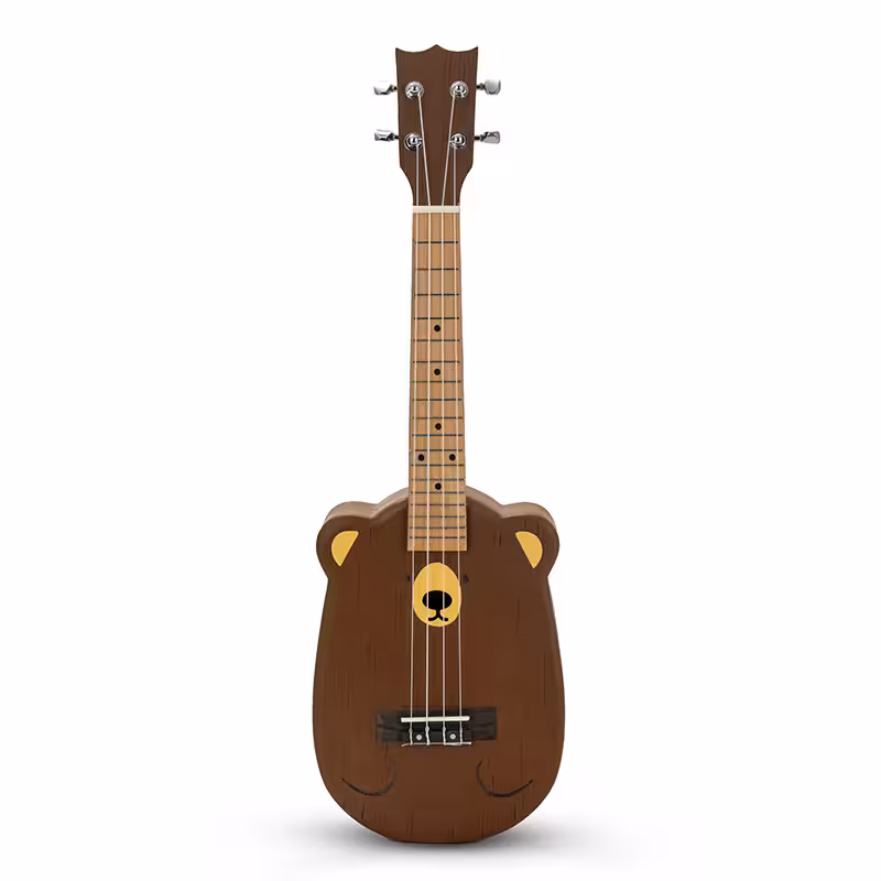 گیتار یوکللی بلوط طرح خرس تدی کنسرت