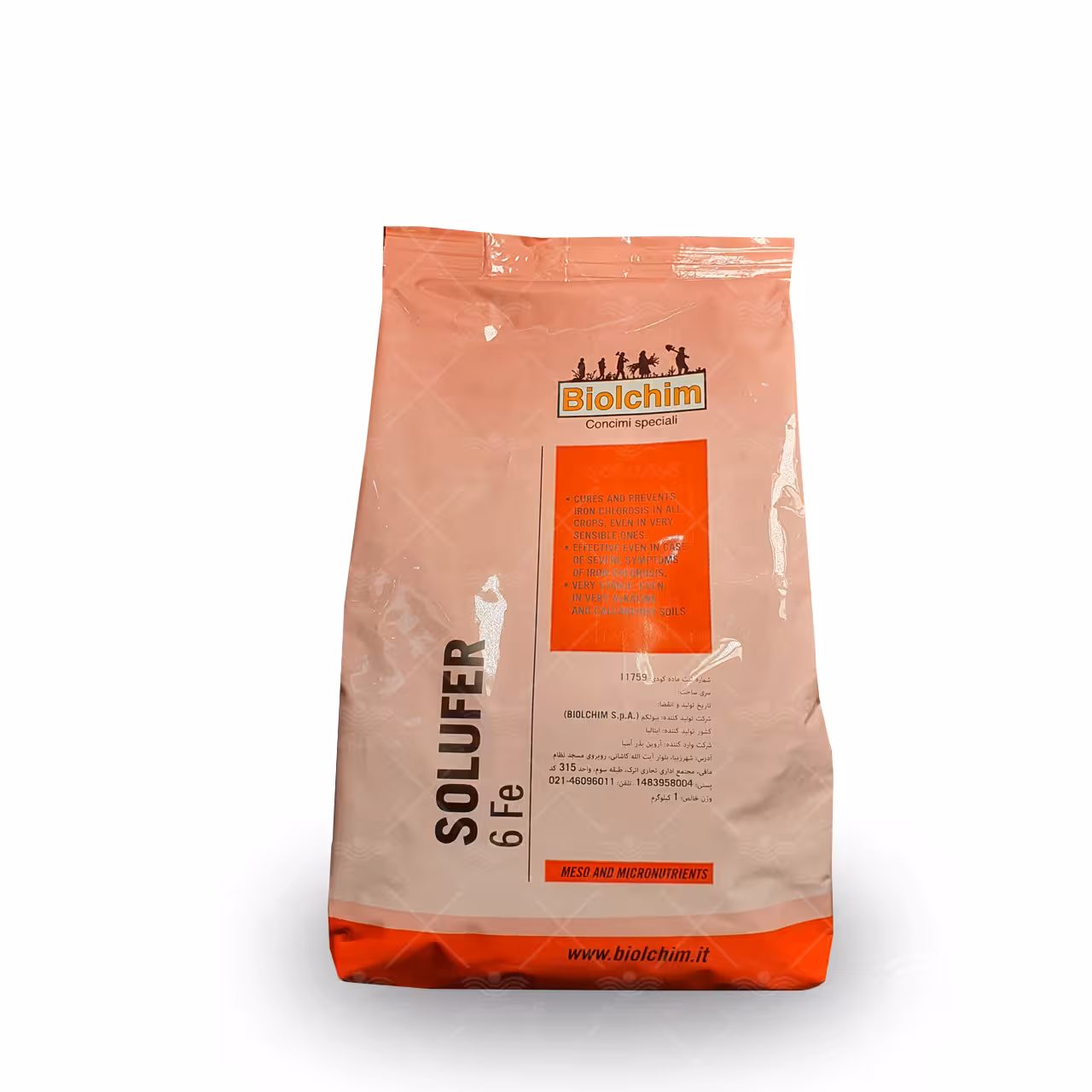 کود آهن سولوفر بیولکم ایتالیا یک کیلویی با بالاترین عملکرد و جذب