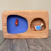 ساعت رومیزی تک مجسمه پرنده طرح یک