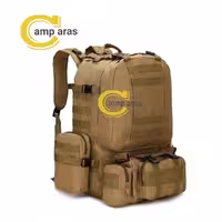 کوله پشتی تاکتیکال چهار تکه 60 لیتر TACTICAL اورجینال - کمپ آراس