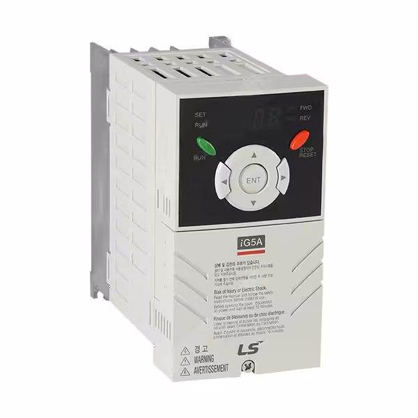 درایو (اینورتر) تکفاز SV015IG5A-2 سری IG5A-2 توان 1/5 کیلووات LS اقتصادی با کاربری نیم سنگین
