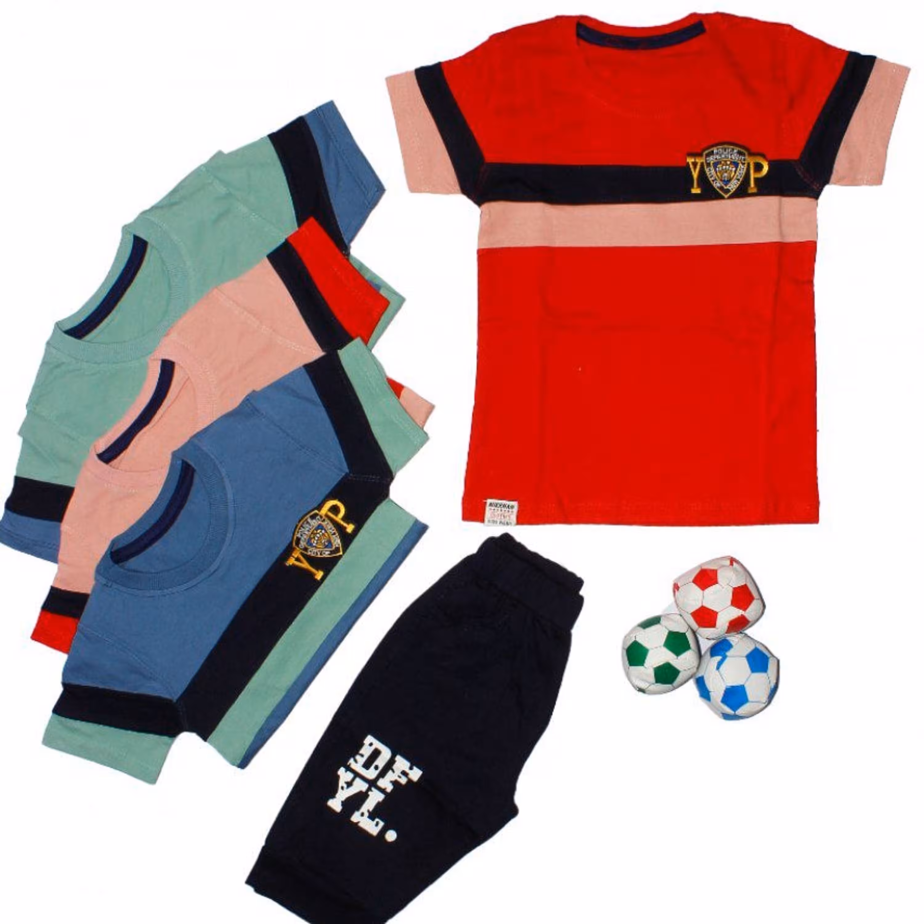 تیشرت شلوارک پرچمی پسرانه