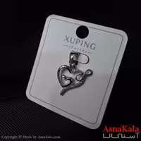 آویز ژوپینگ مینیمال دخترانه مدل قلب در قلب کد GNB161707W
