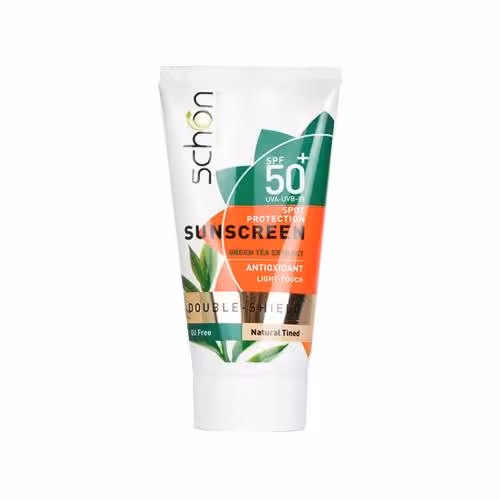 ضد آفتاب دابل شیلد فاقد چربی spf50 حجم 50 ميل برند شون